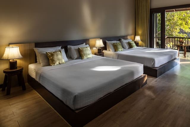 Family Room 1 Double or 2 Twin Beds,Garden View(NEW)