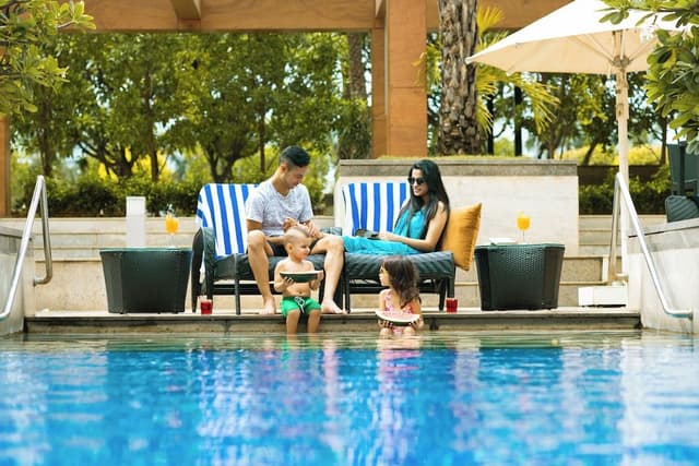 Premier Twin Beds with Pool View and Lounge Access - Happy Hours 6:30 PM to 8:30 PM
