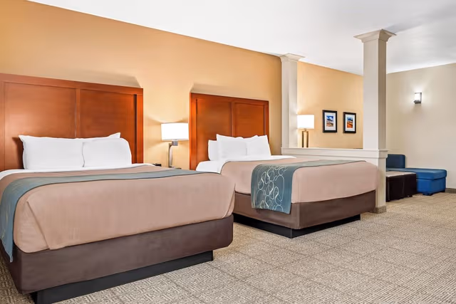 Double Queen Suite with 2 Queen Beds & Sofa Bed