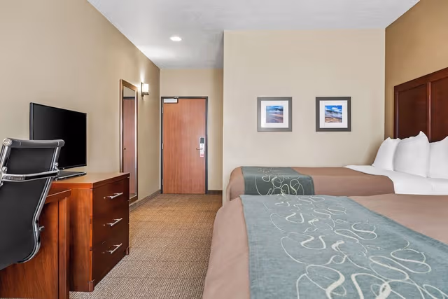 Double Queen Suite with 2 Queen Beds & Sofa Bed