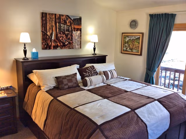 Romantic King Bedroom with Mountain View