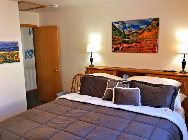 Romantic King Bedroom with Mountain View