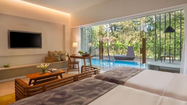 Impressive Lagoon Pool Suite Two Double Beds