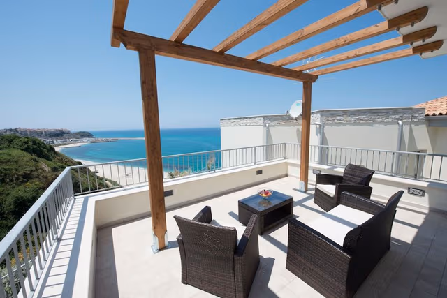 Deluxe Double Room, Terrace, Sea View