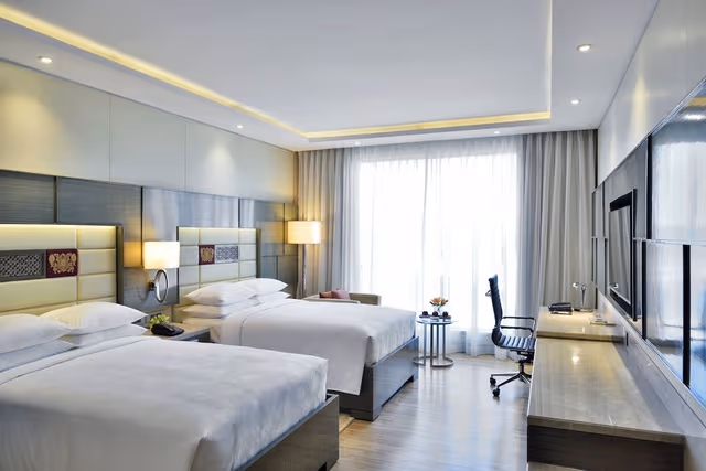 Room, 2 Double Beds, City View