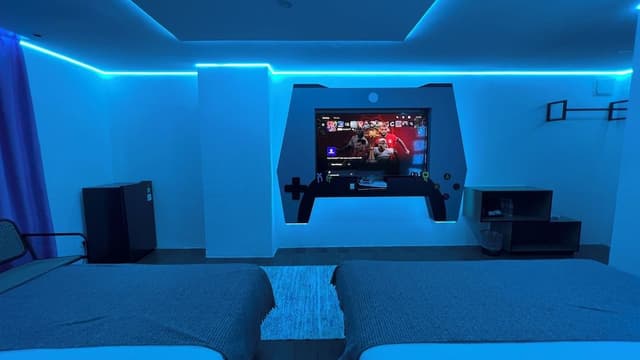 Family Game Room with PlayStation 5