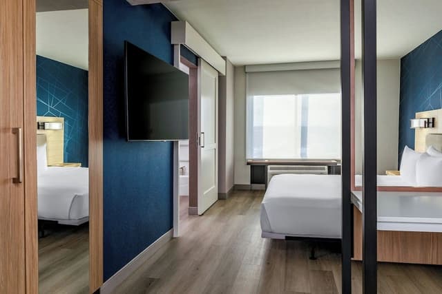 Suite, 1 King Bed with Sofa bed (Hearing Accessible)
