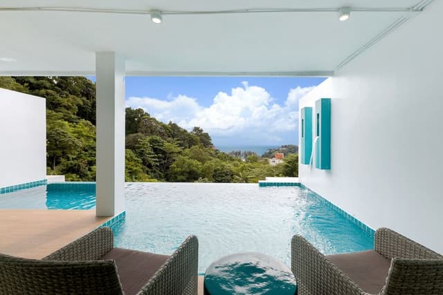 Partial Deluxe Sea View Pool Suite
