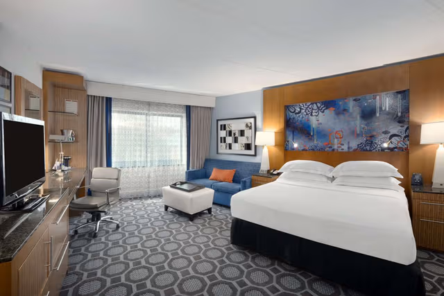 1 KING BED WITH PULLOUT SOFA