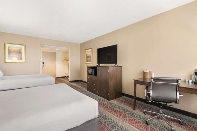 Standard Room, 2 Queen Beds, Non Smoking, Refrigerator & Microwave