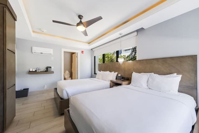 Standard Room, 2 Double Beds, Private Bathroom (Self check-in)