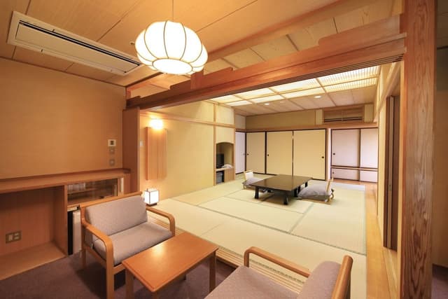 Japanese-style room 12 tatami private hot spring bath, Non Smoking