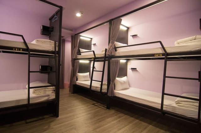 Shared Dormitory, Mixed Dorm, Shared Bathroom (6 Bunk Beds)