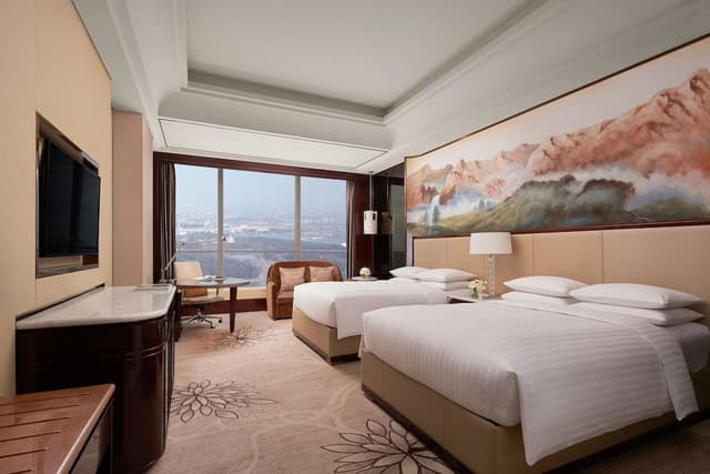 Double Room, 2 Double Beds, Smoking (View)