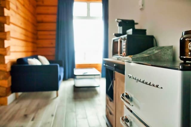 Superior Studio, 1 Queen Bed, Fireplace, Lake View
