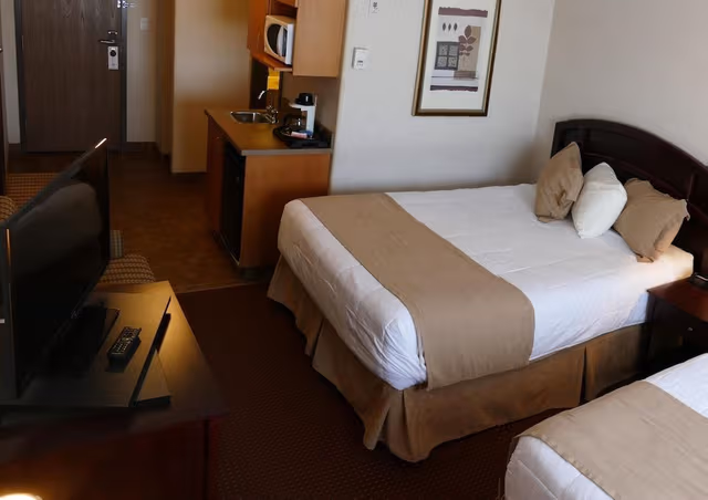 Standard Room, 2 Queen Beds, Refrigerator & Microwave