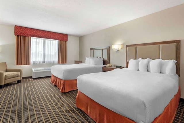 Standard Room, 2 Queen Beds, Non Smoking, Refrigerator & Microwave