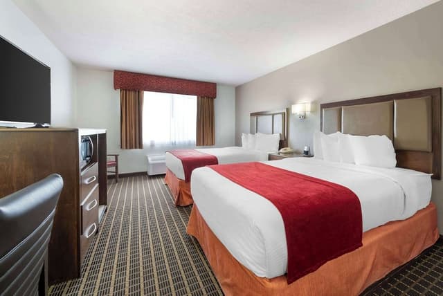 Standard Room, 2 Queen Beds, Non Smoking, Refrigerator & Microwave
