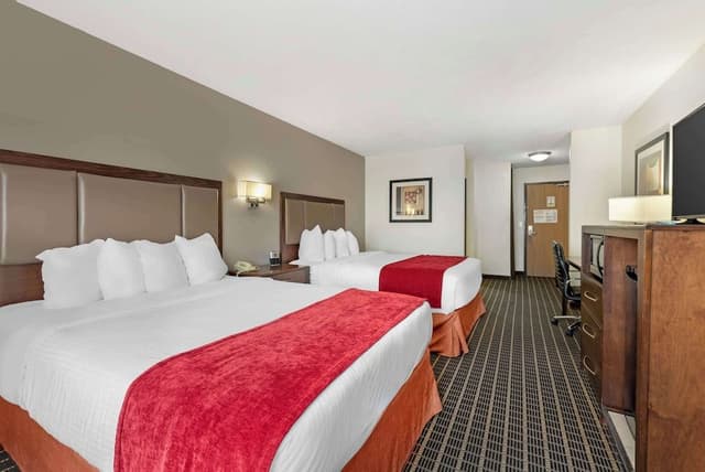 Standard Room, 2 Queen Beds, Non Smoking, Refrigerator & Microwave