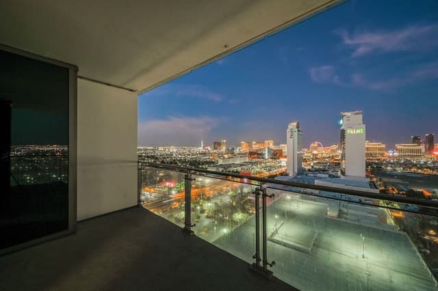 Two-Bedroom - Strip View & Balcony