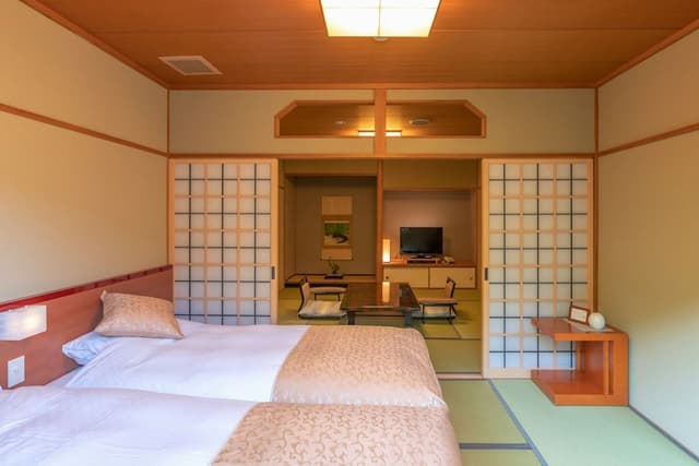 Japanese Style Room with Open-air bath and Semi Open-air bath and Garden (Second floor)