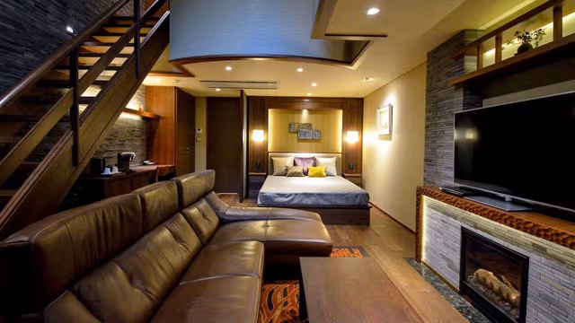 Villa Suite Maisonette for 2-4 Guests with Open-Air Onsen (Riverside)