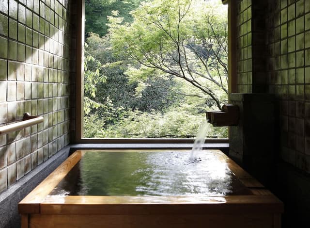 Japanese-Western Room A with Semi Open-Air Onsen (Riverside)