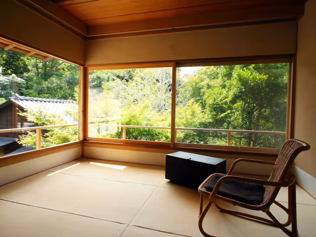 Suite, Traditional Japanese Tamami and Western-style, Garden View, Room name "Nadeshiko"