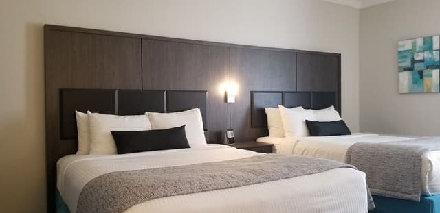 Standard Room, 2 Queen Beds, Non Smoking, Refrigerator (Shower only)
