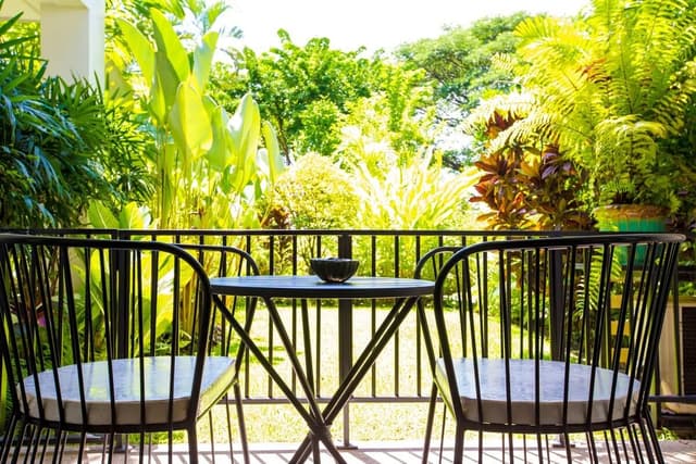 Garden View Double Room with Balcony