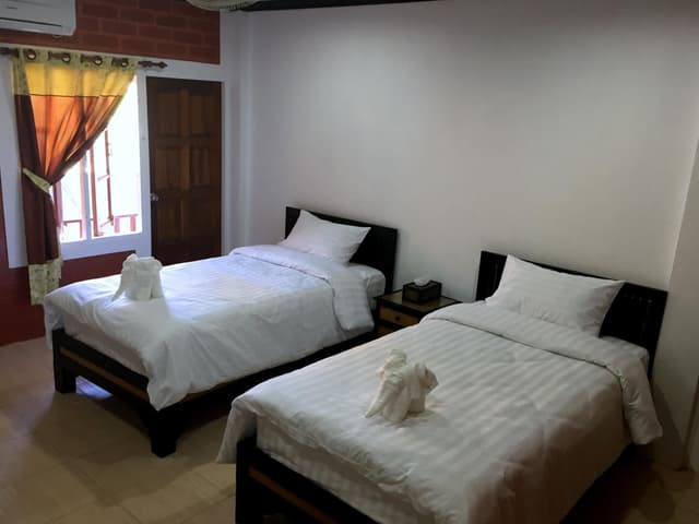 Twin Bed Room With Private Bathroom