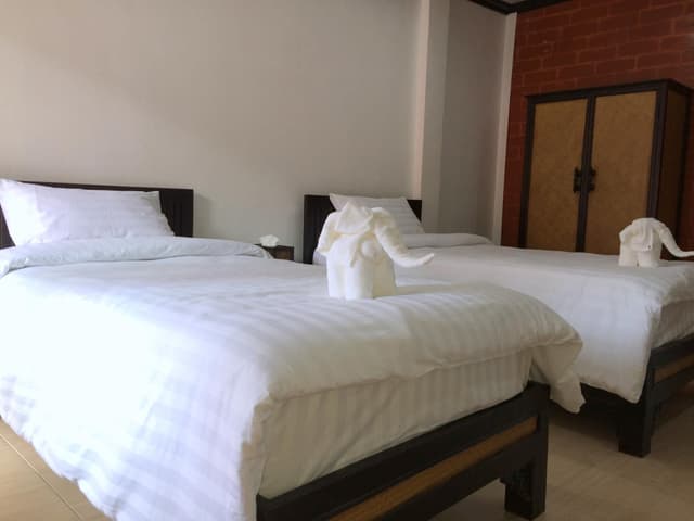 Twin Bed Room With Private Bathroom