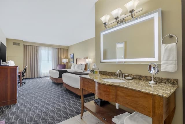 Standard Room, 2 Queen Beds, Non Smoking, Refrigerator & Microwave
