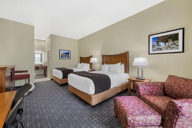 Standard Room, 2 Queen Beds, Non Smoking, Refrigerator & Microwave