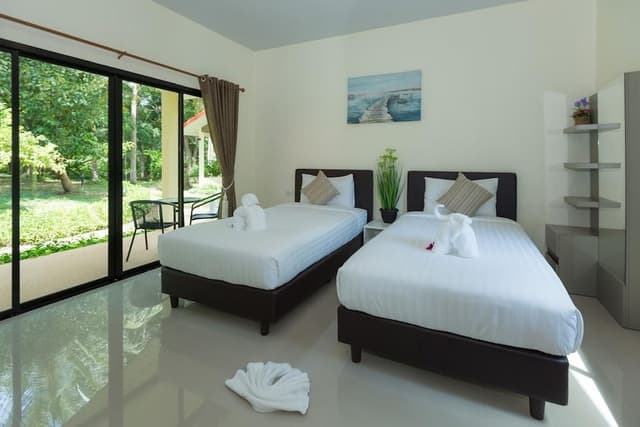 Garden Villa, Twin Beds