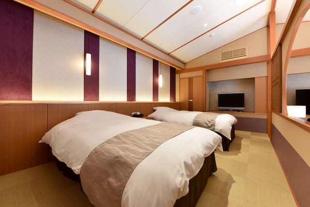 Deluxe Room with Tatami Area and Open-air Bath-D