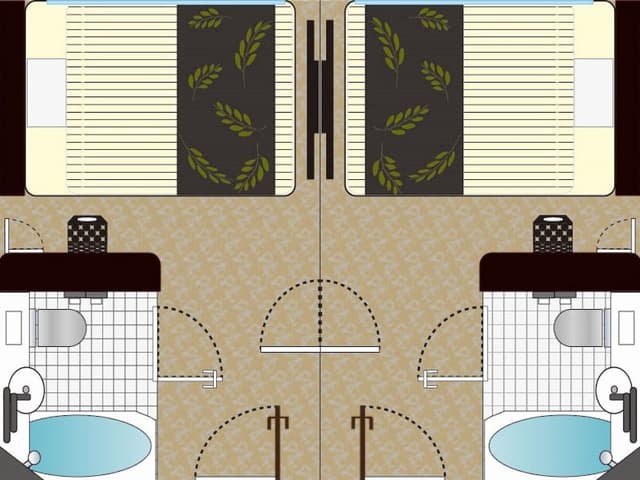 (Single&Single) Connecting Room for 1 person, Non Smoking