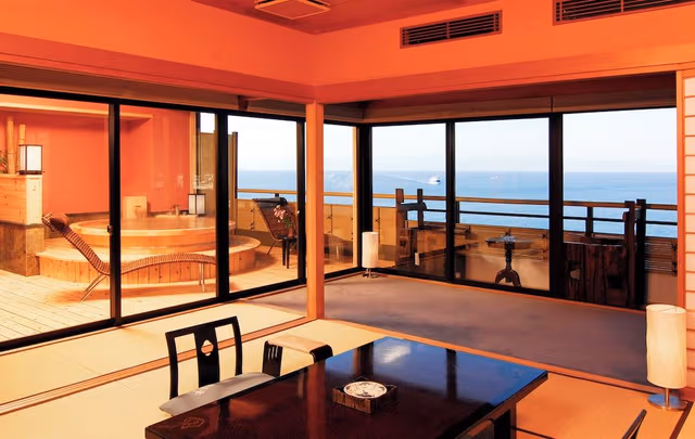 Ocean View Japanese Style Suite Room with Open-air Bath