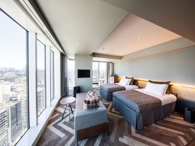 Deluxe Corner Twin Room, Maximum 4 Beds, City View, Non Smoking