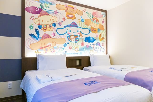 Standard Twin Room, Non Smoking - Cinnamoroll with one plate breakfast (Agu pork Hamburg steak)