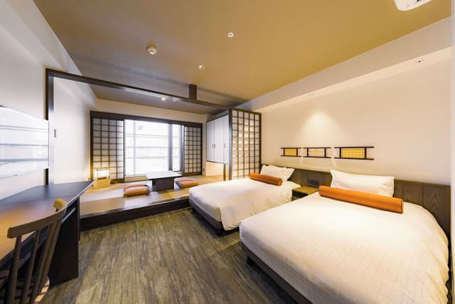 Japanese-Western Style Twin Room, Non Smoking (With Washer-Dryer)