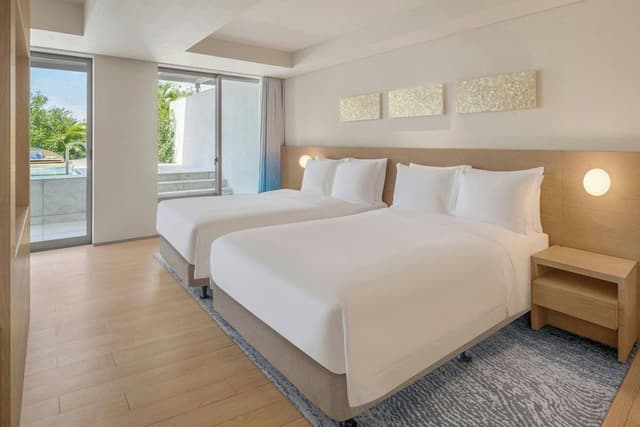 Junior Suite, 2 Double Beds, Private Pool, Garden View