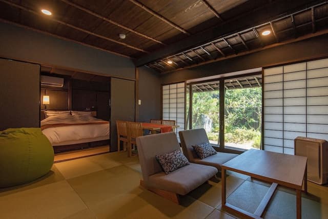One-Bed Suite with Private Open-air Bath (Japanese Cypress Bath)