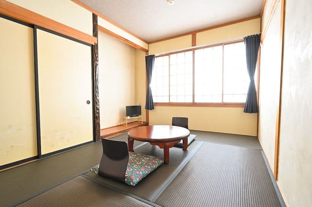 Japanese-style,for 2-3 people,shared bathroom,towels not provided, no air conditioning,Non Smoking