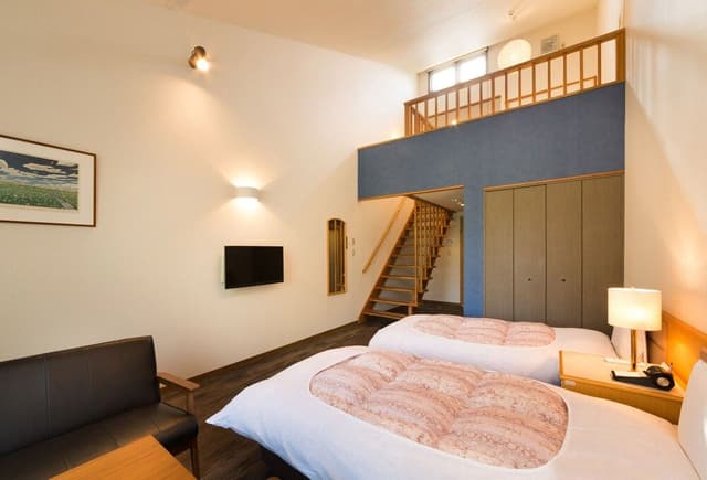 Twin Room with Loft futon set for extra 2 people, Smoking, No restaurants within walking distance