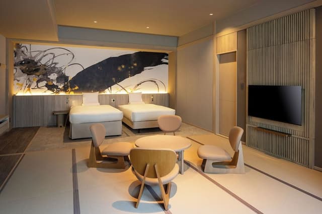 Premium Japanese-Western Room with Kinsen Free-Flow Hot Spring (Up to 5 People), Non smoking