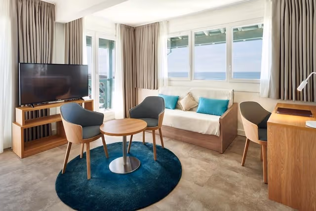 Junior Double Room, Balcony, Partial Sea View