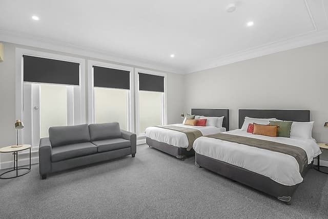 Family Room, Shared Bathroom