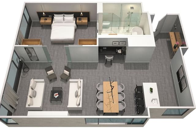 Suite, 1 Bedroom, City View