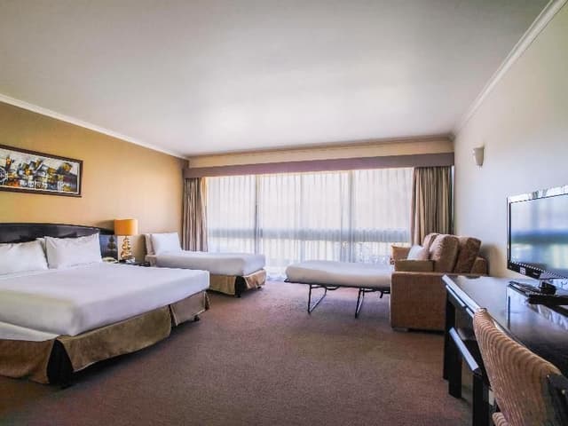 Family Room with 1 Queen bed and 1 single bed